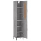 vidaXL Aparador alto madera contrachapada gris Sonoma 34,5x34x180 cm vidaXL Aparador alto madera contrachapada gris Sonoma 34,5x34x180 cm