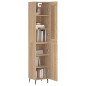vidaXL Aparador de madera contrachapada roble Sonoma 34,5x34x180 cm vidaXL Aparador de madera contrachapada roble Sonoma 34,5x34x180 cm