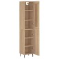 vidaXL Aparador de madera contrachapada roble Sonoma 34,5x34x180 cm vidaXL Aparador de madera contrachapada roble Sonoma 34,5x34x180 cm