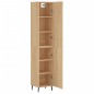 vidaXL Aparador de madera contrachapada roble Sonoma 34,5x34x180 cm vidaXL Aparador de madera contrachapada roble Sonoma 34,5x34x180 cm
