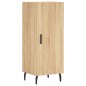 vidaXL Aparador de madera contrachapada roble Sonoma 34,5x34x180 cm vidaXL Aparador de madera contrachapada roble Sonoma 34,5x34x180 cm