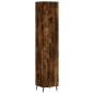 vidaXL Aparador de madera contrachapada roble ahumado 34,5x34x180 cm vidaXL Aparador de madera contrachapada roble ahumado 34,5x34x180 cm