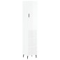 vidaXL Aparador alto madera contrachapada blanco brillo 34,5x34x180 cm vidaXL Aparador alto madera contrachapada blanco brillo 34,5x34x180 cm
