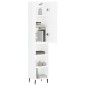 vidaXL Aparador alto madera contrachapada blanco brillo 34,5x34x180 cm vidaXL Aparador alto madera contrachapada blanco brillo 34,5x34x180 cm