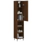 vidaXL Aparador alto madera contrachapada roble marrón 34,5x34x180 cm vidaXL Aparador alto madera contrachapada roble marrón 34,5x34x180 cm