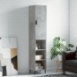 vidaXL Aparador de madera contrachapada gris hormigón 34,5x34x180 cm vidaXL Aparador de madera contrachapada gris hormigón 34,5x34x180 cm