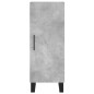 vidaXL Aparador de madera contrachapada gris hormigón 34,5x34x180 cm vidaXL Aparador de madera contrachapada gris hormigón 34,5x34x180 cm