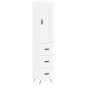 vidaXL Aparador alto madera contrachapada blanco 34,5x34x180 cm vidaXL Aparador alto madera contrachapada blanco 34,5x34x180 cm