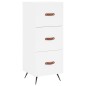 vidaXL Aparador alto madera contrachapada blanco 34,5x34x180 cm vidaXL Aparador alto madera contrachapada blanco 34,5x34x180 cm