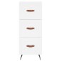 vidaXL Aparador alto madera contrachapada blanco 34,5x34x180 cm vidaXL Aparador alto madera contrachapada blanco 34,5x34x180 cm