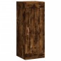 vidaXL Aparador de madera contrachapada roble ahumado 34,5x34x180 cm vidaXL Aparador de madera contrachapada roble ahumado 34,5x34x180 cm