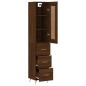 vidaXL Aparador alto madera contrachapada roble marrón 34,5x34x180 cm vidaXL Aparador alto madera contrachapada roble marrón 34,5x34x180 cm