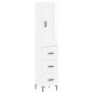 vidaXL Aparador alto madera contrachapada blanco brillo 34,5x34x180 cm vidaXL Aparador alto madera contrachapada blanco brillo 34,5x34x180 cm