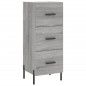 vidaXL Aparador alto madera contrachapada gris Sonoma 34,5x34x180 cm vidaXL Aparador alto madera contrachapada gris Sonoma 34,5x34x180 cm