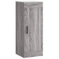 vidaXL Aparador alto madera contrachapada gris Sonoma 34,5x34x180 cm vidaXL Aparador alto madera contrachapada gris Sonoma 34,5x34x180 cm