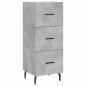 vidaXL Aparador de madera contrachapada gris hormigón 34,5x34x180 cm vidaXL Aparador de madera contrachapada gris hormigón 34,5x34x180 cm