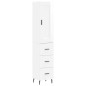 vidaXL Aparador alto madera contrachapada blanco brillo 34,5x34x180 cm vidaXL Aparador alto madera contrachapada blanco brillo 34,5x34x180 cm