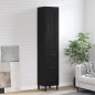 vidaXL Aparador de madera contrachapada negro 34,5x34x180 cm vidaXL Aparador de madera contrachapada negro 34,5x34x180 cm