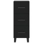 vidaXL Aparador de madera contrachapada negro 34,5x34x180 cm vidaXL Aparador de madera contrachapada negro 34,5x34x180 cm