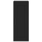 vidaXL Aparador de madera contrachapada negro 34,5x34x180 cm vidaXL Aparador de madera contrachapada negro 34,5x34x180 cm