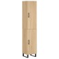 vidaXL Aparador de madera contrachapada roble Sonoma 34,5x34x180 cm vidaXL Aparador de madera contrachapada roble Sonoma 34,5x34x180 cm