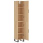 vidaXL Aparador de madera contrachapada roble Sonoma 34,5x34x180 cm vidaXL Aparador de madera contrachapada roble Sonoma 34,5x34x180 cm