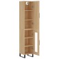 vidaXL Aparador de madera contrachapada roble Sonoma 34,5x34x180 cm