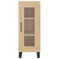 vidaXL Aparador de madera contrachapada roble Sonoma 34,5x34x180 cm