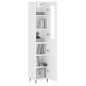 vidaXL Aparador alto madera contrachapada blanco 34,5x34x180 cm vidaXL Aparador alto madera contrachapada blanco 34,5x34x180 cm