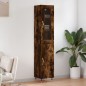 vidaXL Aparador de madera contrachapada roble ahumado 34,5x34x180 cm vidaXL Aparador de madera contrachapada roble ahumado 34,5x34x180 cm