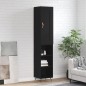 vidaXL Aparador de madera contrachapada negro 34,5x34x180 cm vidaXL Aparador de madera contrachapada negro 34,5x34x180 cm
