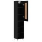 vidaXL Aparador de madera contrachapada negro 34,5x34x180 cm vidaXL Aparador de madera contrachapada negro 34,5x34x180 cm