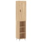 vidaXL Aparador de madera contrachapada roble Sonoma 34,5x34x180 cm vidaXL Aparador de madera contrachapada roble Sonoma 34,5x34x180 cm