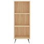 vidaXL Aparador de madera contrachapada roble Sonoma 34,5x34x180 cm vidaXL Aparador de madera contrachapada roble Sonoma 34,5x34x180 cm