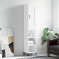 vidaXL Aparador alto madera contrachapada blanco 34,5x34x180 cm vidaXL Aparador alto madera contrachapada blanco 34,5x34x180 cm