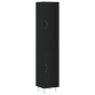 vidaXL Aparador de madera contrachapada negro 34,5x34x180 cm vidaXL Aparador de madera contrachapada negro 34,5x34x180 cm