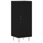 vidaXL Aparador de madera contrachapada negro 34,5x34x180 cm vidaXL Aparador de madera contrachapada negro 34,5x34x180 cm