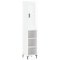 vidaXL Aparador alto madera contrachapada blanco brillo 34,5x34x180 cm vidaXL Aparador alto madera contrachapada blanco brillo 34,5x34x180 cm