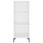 vidaXL Aparador alto madera contrachapada blanco brillo 34,5x34x180 cm vidaXL Aparador alto madera contrachapada blanco brillo 34,5x34x180 cm