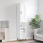 vidaXL Aparador alto madera contrachapada blanco 34,5x34x180 cm vidaXL Aparador alto madera contrachapada blanco 34,5x34x180 cm