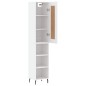 vidaXL Aparador alto madera contrachapada blanco 34,5x34x180 cm vidaXL Aparador alto madera contrachapada blanco 34,5x34x180 cm