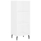 vidaXL Aparador alto madera contrachapada blanco 34,5x34x180 cm vidaXL Aparador alto madera contrachapada blanco 34,5x34x180 cm