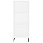 vidaXL Aparador alto madera contrachapada blanco 34,5x34x180 cm vidaXL Aparador alto madera contrachapada blanco 34,5x34x180 cm