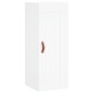 vidaXL Aparador alto madera contrachapada blanco 34,5x34x180 cm