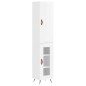 vidaXL Aparador alto madera contrachapada blanco brillo 34,5x34x180 cm vidaXL Aparador alto madera contrachapada blanco brillo 34,5x34x180 cm