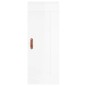 vidaXL Aparador alto madera contrachapada blanco brillo 34,5x34x180 cm vidaXL Aparador alto madera contrachapada blanco brillo 34,5x34x180 cm