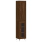 vidaXL Aparador alto madera contrachapada roble marrón 34,5x34x180 cm vidaXL Aparador alto madera contrachapada roble marrón 34,5x34x180 cm
