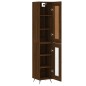vidaXL Aparador alto madera contrachapada roble marrón 34,5x34x180 cm vidaXL Aparador alto madera contrachapada roble marrón 34,5x34x180 cm