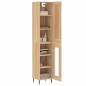 vidaXL Aparador de madera contrachapada roble Sonoma 34,5x34x180 cm vidaXL Aparador de madera contrachapada roble Sonoma 34,5x34x180 cm