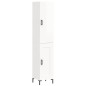 vidaXL Aparador alto madera contrachapada blanco brillo 34,5x34x180 cm vidaXL Aparador alto madera contrachapada blanco brillo 34,5x34x180 cm